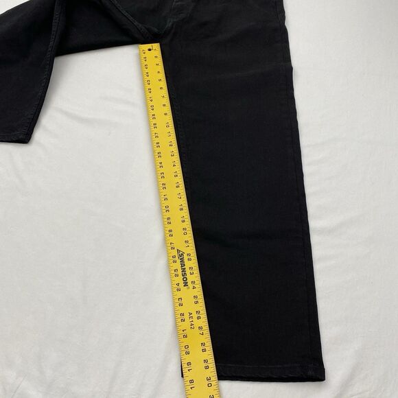 Wrangler Black Jeans Straight Leg Grunge Western Cotton Blend 38x29 - Picture 8 of 9